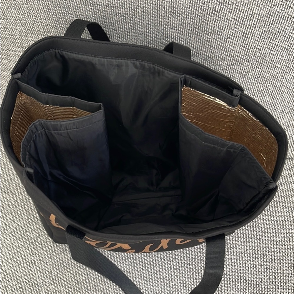 Victoria's Secret Black and Gold Tote Bag - Picture 6 of 16